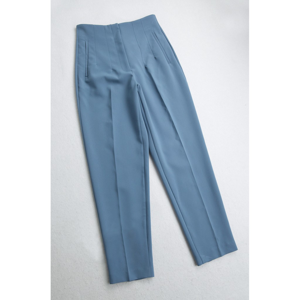 Quần tây âu công sở nữ đẹp BUTTERFLY cạp lưng cao, dáng Baggy khóa sườn khuy ẩn, túi may viền trước hiện đại- Q06 | BigBuy360 - bigbuy360.vn