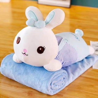 SÉT GẤU BÔNG CÓ MỀN 3in1 THỎ XANH