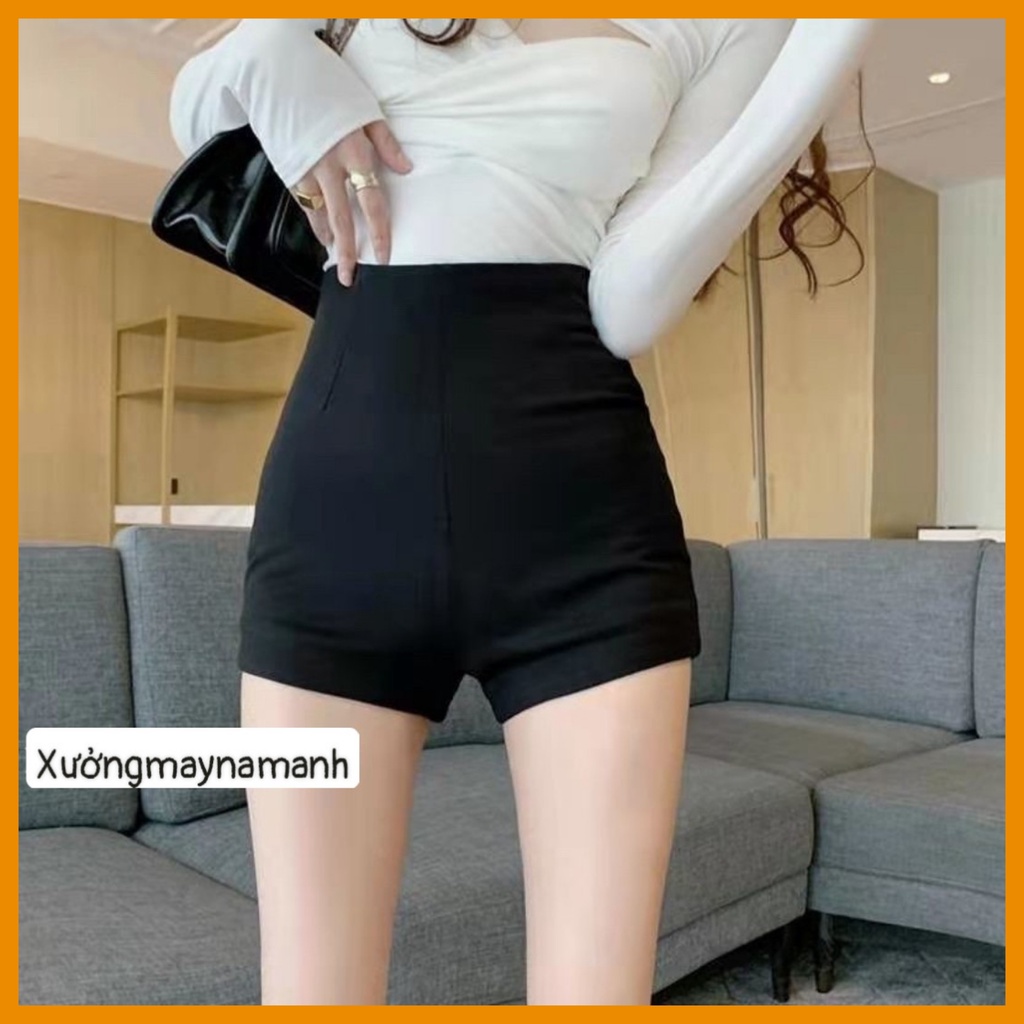 Quần Short Dance Lưng Cao Co Dãn Có Bigsize 75KG, Quần Đùi Cạp Khoá Tôn Dáng Cho Nữ Lên From Xinh