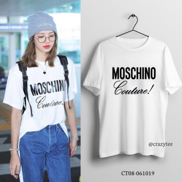 HOT- Áo Thun Moschio Couture Lisa BlackPink Big Size - CT08-061019 - giá tốt nhất