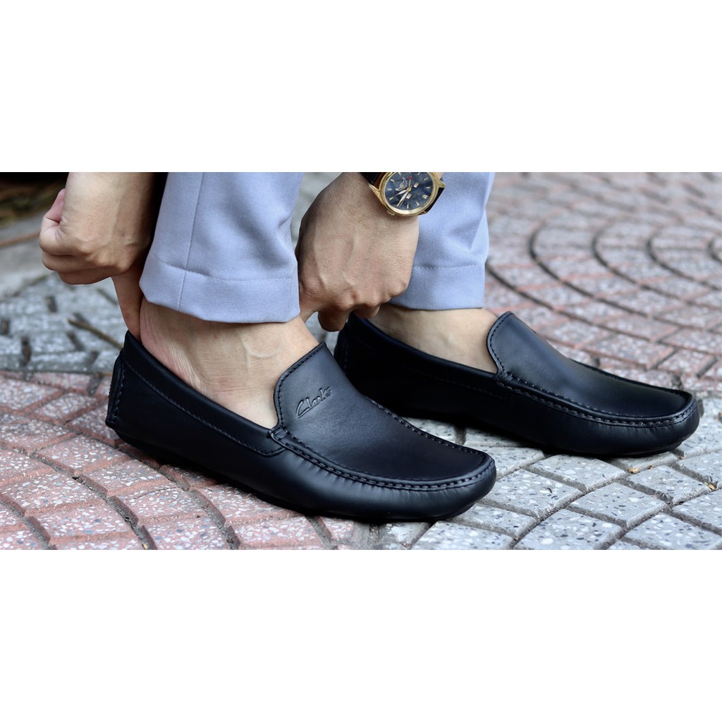 Giày lười CLARKS Driving shoes MONO ss2023, da bò thật 100%. Nhập khẩu chính hãng, bảo hành 2 năm