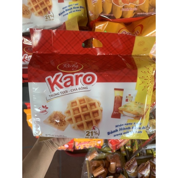 Bánh ăn sáng Karo ruốc gà( túi 6 chiếc)