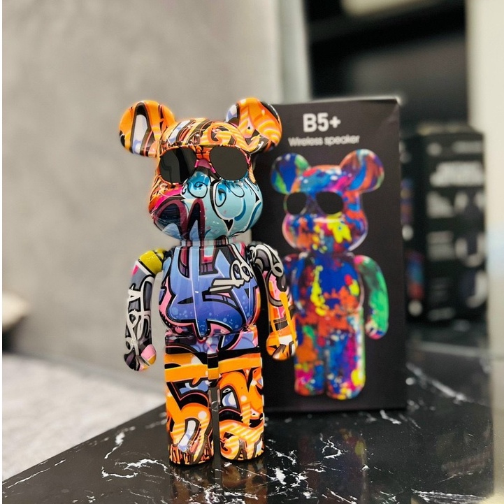 Loa gấu bluetooth không dây B5+ Bearbrick Nghe Nhạc cực hay