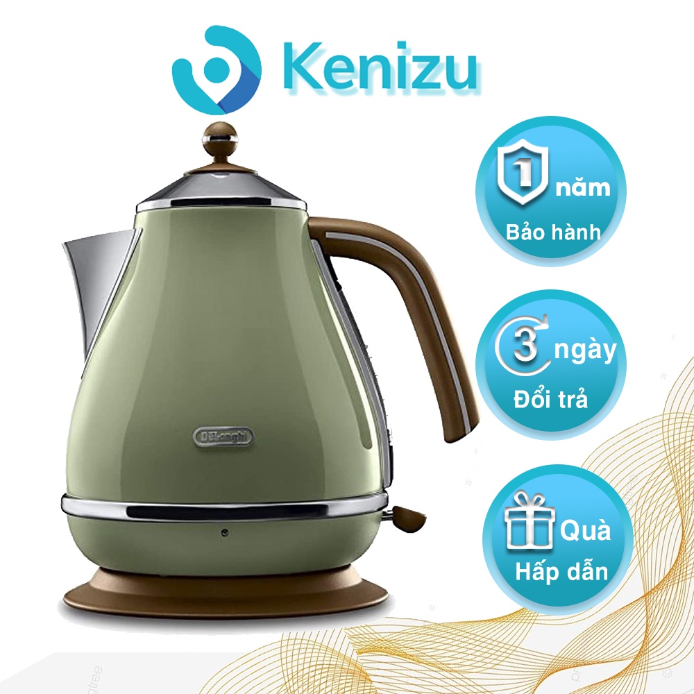 Ấm siêu tốc Delonghi Icona Vintage KBOV 2001 nhập khẩu Đức