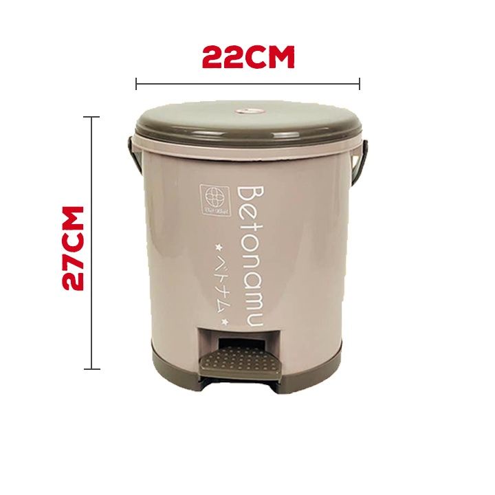 Sọt Rác Nhựa Đa Năng Thùng Rác Cao Cấp Có Nắp Đạp Chân Ngăn Mùi Ngừa Vi Khuẩn Chống Nước Cho Nhà Bếp Nhà Tắm Angola_shop