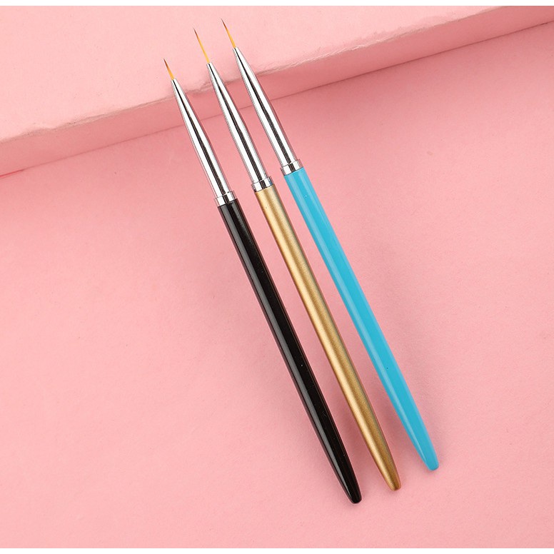 Set 3 bút cọ vẽ nét gel chuyên dụng vẽ móng nail