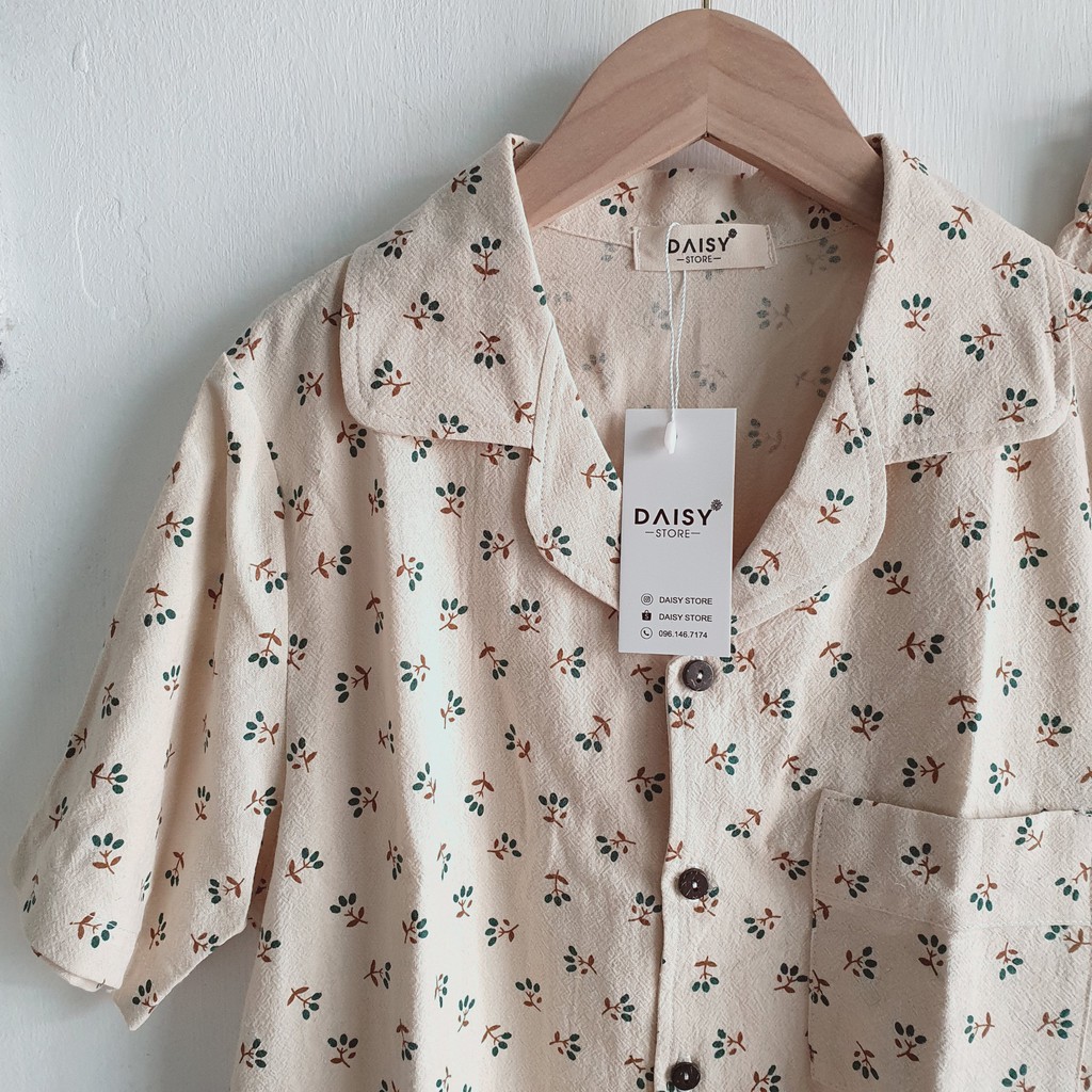 Pyjama mặc nhà thô đũi cara trái xanh