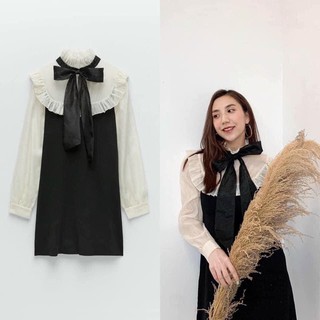 [ Hàng Hót ] Đầm Suông Cổ Nơ mới Về Siêu Hót