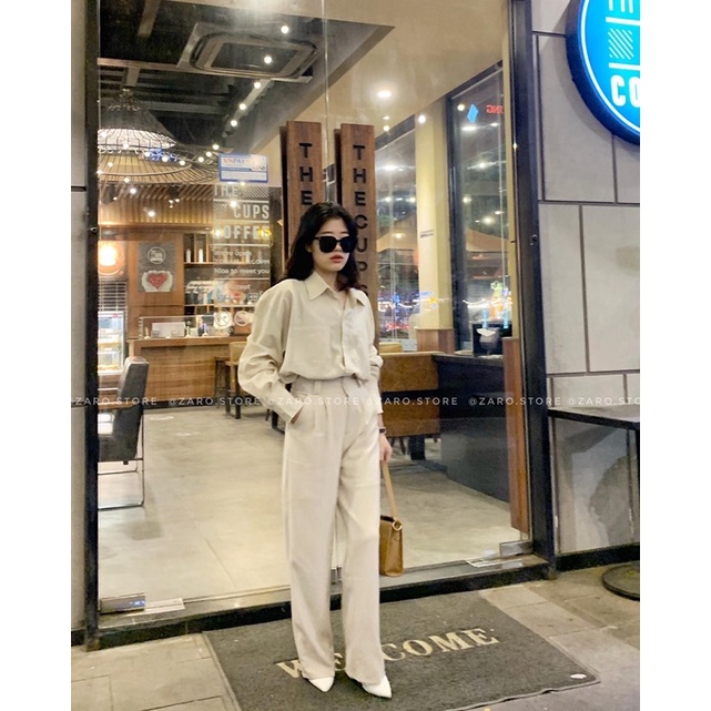 Quần tây suông 2 nút