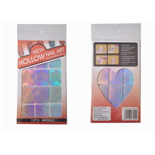 Giấy dán lưới Hollow tạo kiểu móng