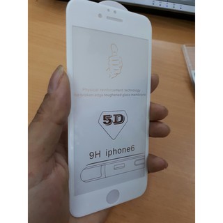 Cường lực full màn 5D cho iphone 6 đen/trắng