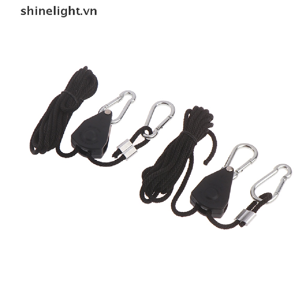 Set 2 Dây Thừng Treo Đèn Trồng Cây Có Thể Điều Chỉnh 1 / 8 &quot;