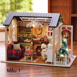 Ngôi nhà của bé mùa N.oel - Mô hình lắp ráp 3D ngôi nhà gỗ