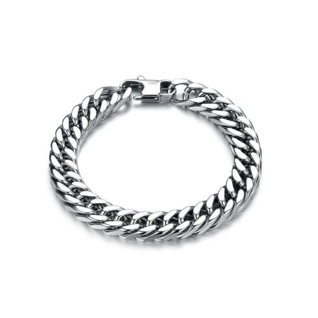 Lắc tay nam bạc - Vòng tay dân chơi loại toBản To Cao Cấp Không gỉ BRXICHBANTO