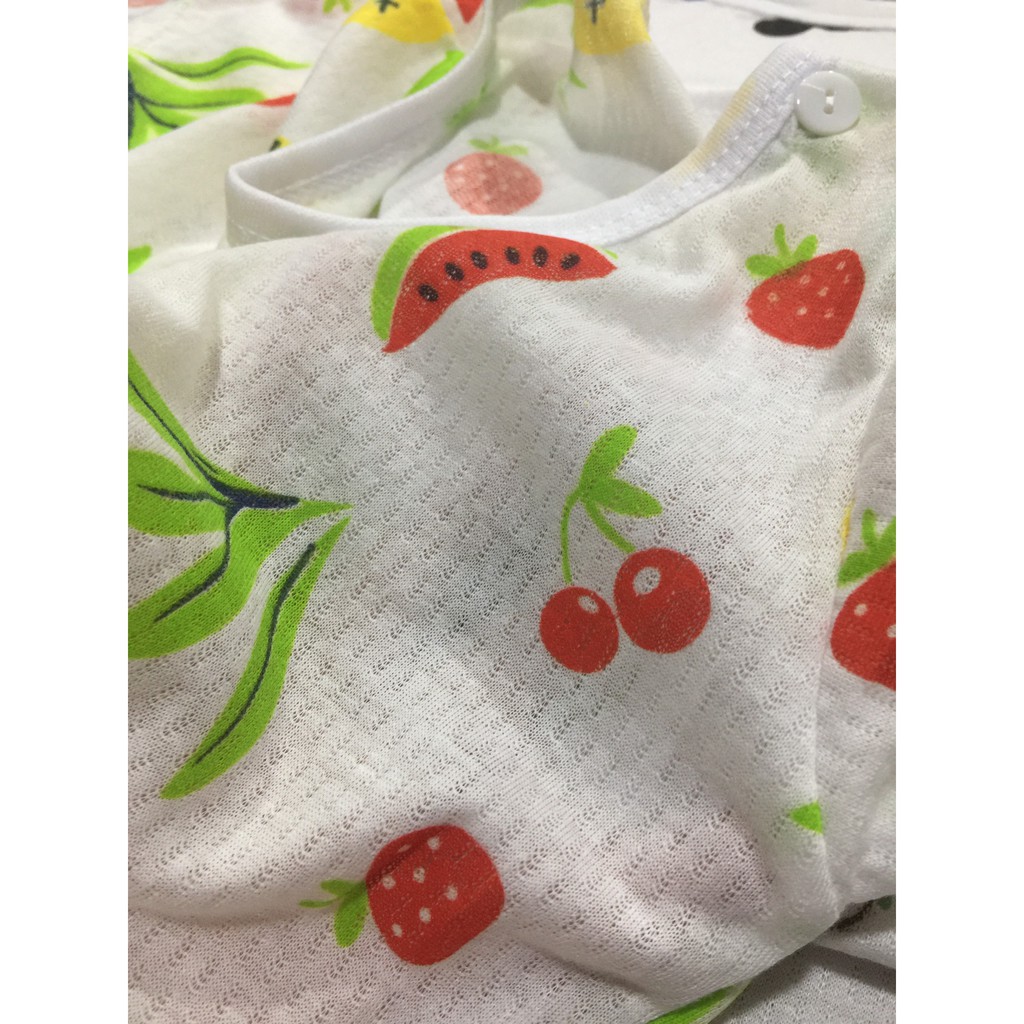 Bộ quần áo trẻ em cotton thông hơi tản nhiệt khuy vai cho bé (HN 271)