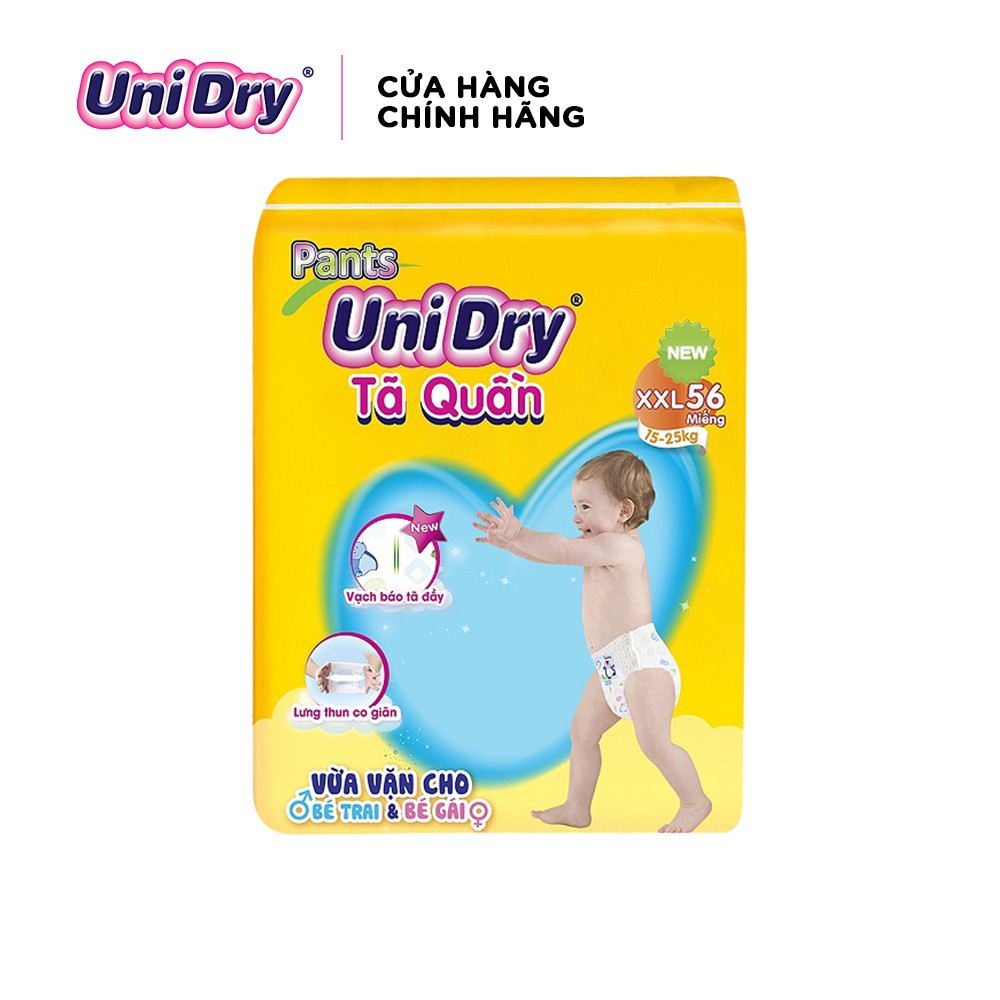 Tã quần Unidry gói Super Jumbo M74/L68/XL62/XXL56