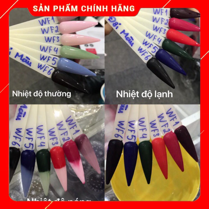 ( giá sỉ ) Sơn Gel AS Mã WF sơn đổi màu (cam kết chính hãng _lựa màu tự do hơn 2000 màu) ( Rẻ vô địch )