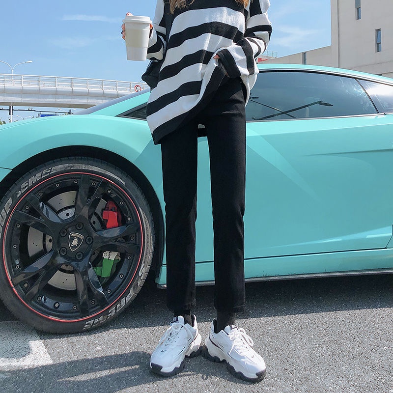 Quần Jeans Nữ Lưng Cao Ống Rộng Thời Trang Hàn Quốc