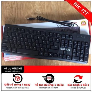 Bàn phím văn phòng eblue 045bk usb  chính hãng