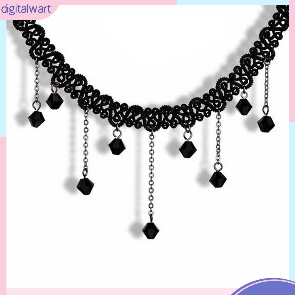 Vòng Cổ Ren Đính Hạt Thời Trang Nữ Tính