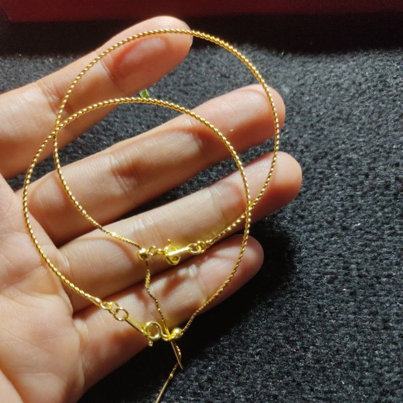 VÒNG TAY XỎ ĐÁ LU THỐNG BẠC TA XI VÀNG - CHỈ BẠC LÕI BẠC
