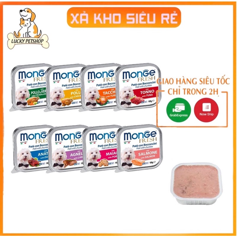 Pate cho chó MONGE 100gr