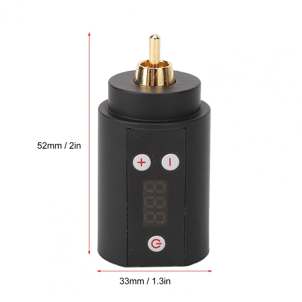 Bút phun xăm không dây Antactica 3-12v màu đen RCA sạc USV có thể điều chỉnh tiện lợi