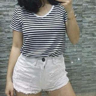 Áo thun cổ tim chất cotton mịn mát (KÈM ẢNH THẬT)