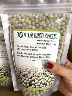 500g ĐẬU HÀ LAN NGUYÊN HẠT
