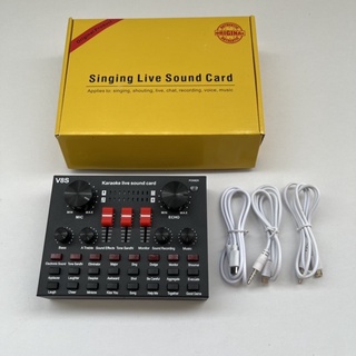 Sound card V8 bluetooth. Thu âm - livestream