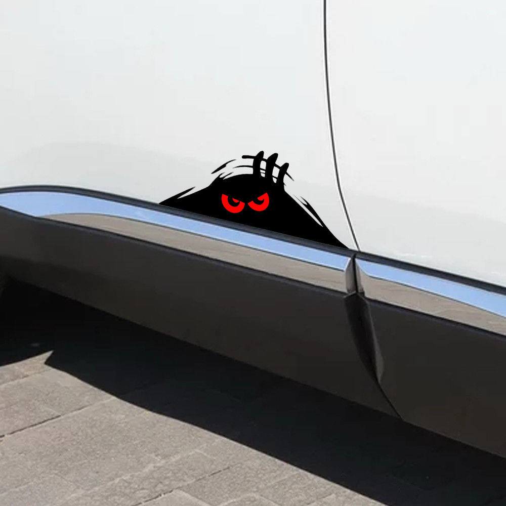 BUMPER Decal Trang Trí Thân Xe &amp; Cửa Sổ Oto Hình Vui Nhộn