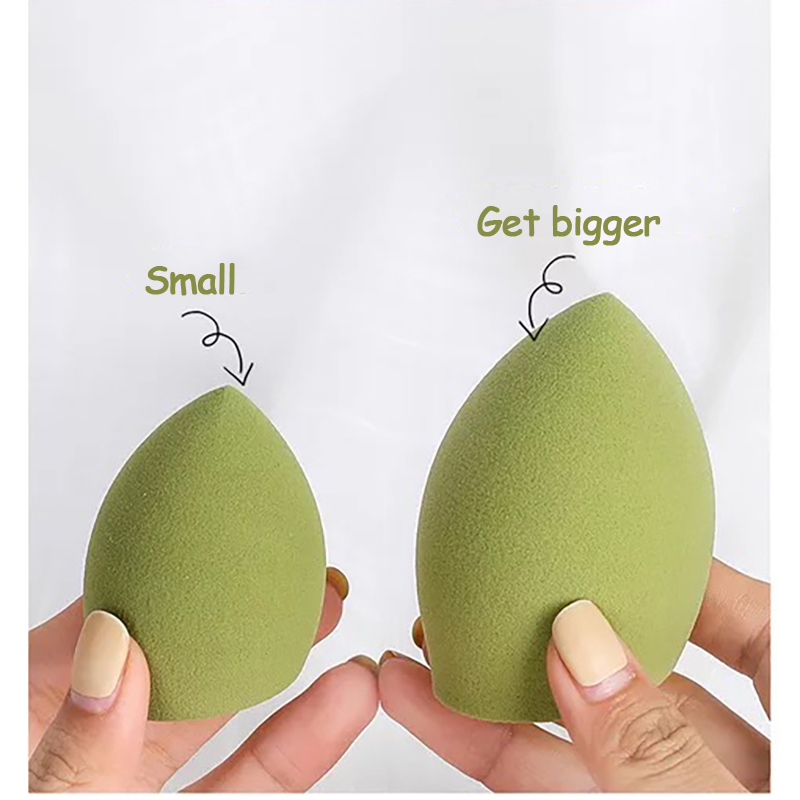 Hộp 4 mút trang điểm mềm mại hình quả trứng tán phấn nền màu kẹo xinh xắn