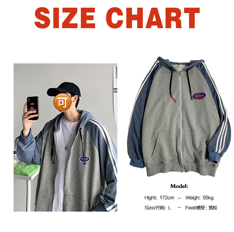 Áo khoác hoodie thể thao thời trang xuân thu năng động