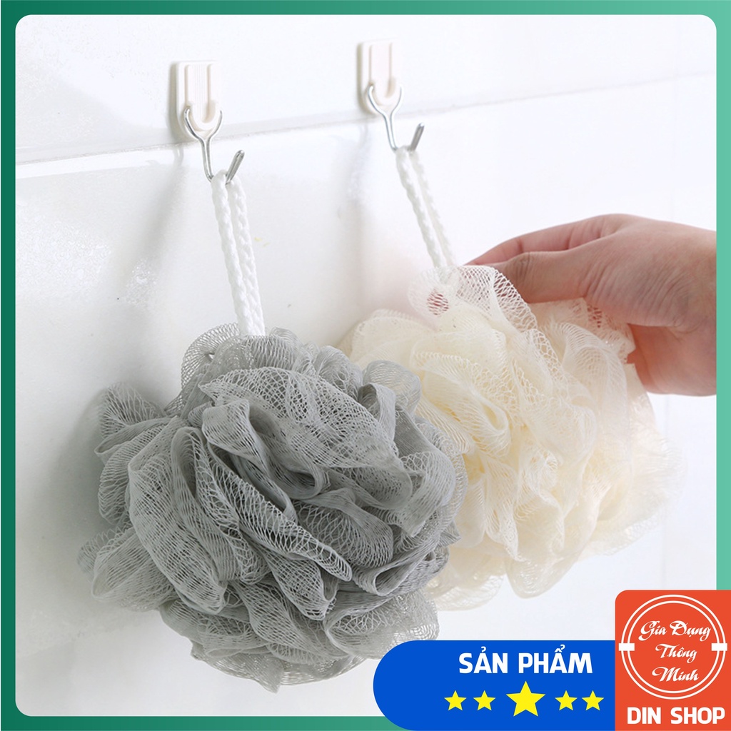 Bông tắm tròn vải lưới 💝DIN SHOP💝 Bông tắm lưới mềm mại tạo bọt đẹp rẻ tốt, tắm là thích