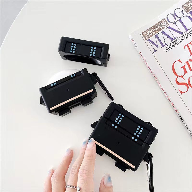 Vỏ Bảo Vệ Hộp Sạc Tai Nghe bluetooth Không Dây Airpods 3/1/2 pro Bằng Silicon Họa Tiết Hoạt Hình robot 3D Dễ Thương