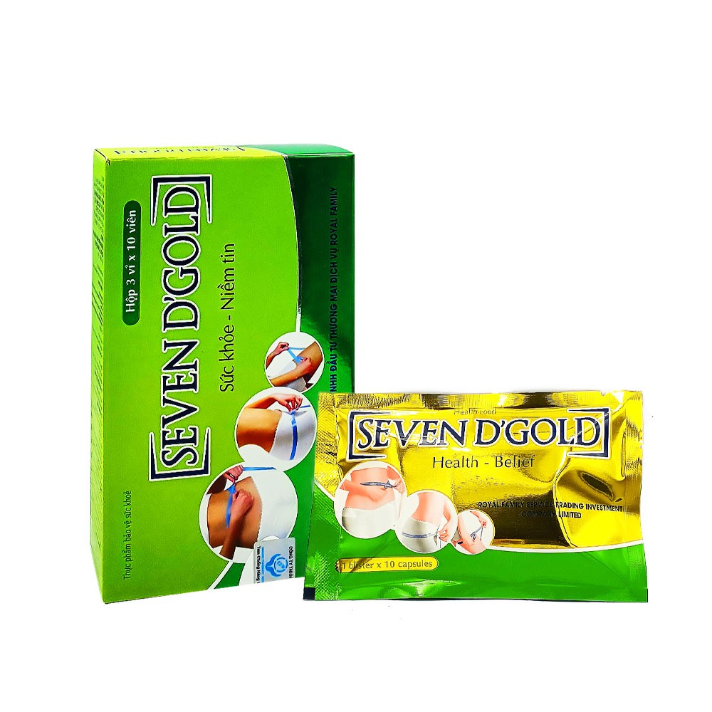 Giảm cân cấp tốc Seven D'Gold (Seven Days) giảm cân nhanh, giảm cân an toàn hiệu quả cho người có cơ địa khó (30 viên) | BigBuy360 - bigbuy360.vn