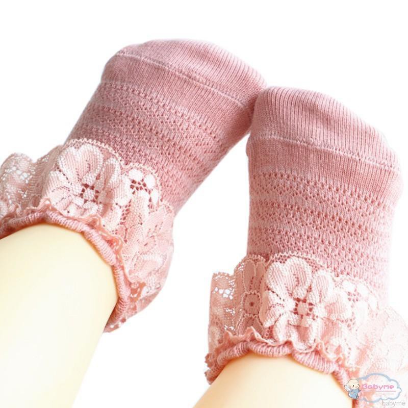 Vớ cotton phối ren đáng yêu thích hợp cho bé gái