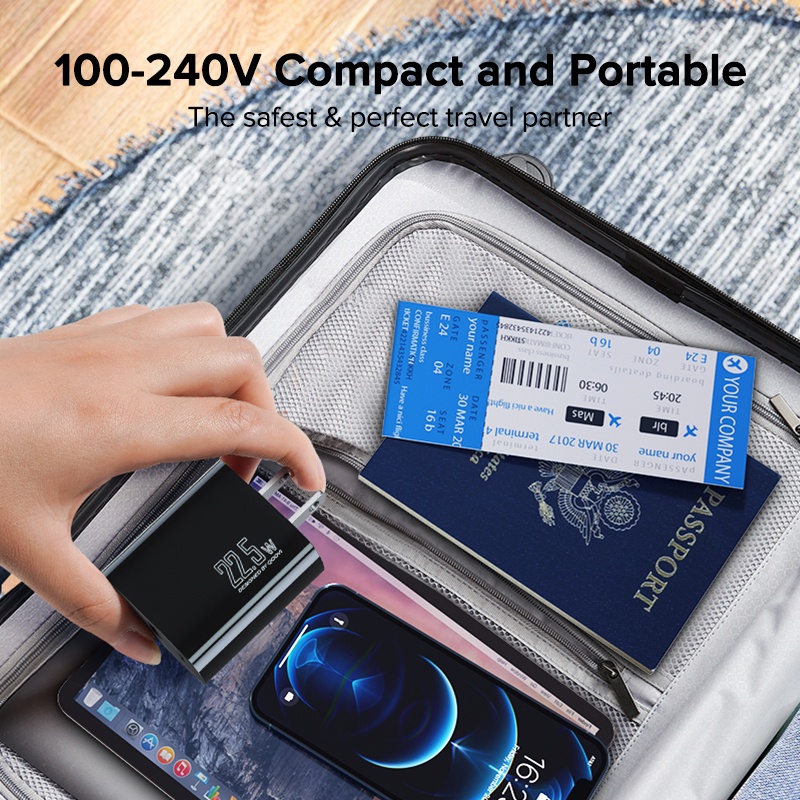 Bộ Sạc Nhanh QOOVI PD 20W Type C chính hãng Cho Huawai Samsug iPho