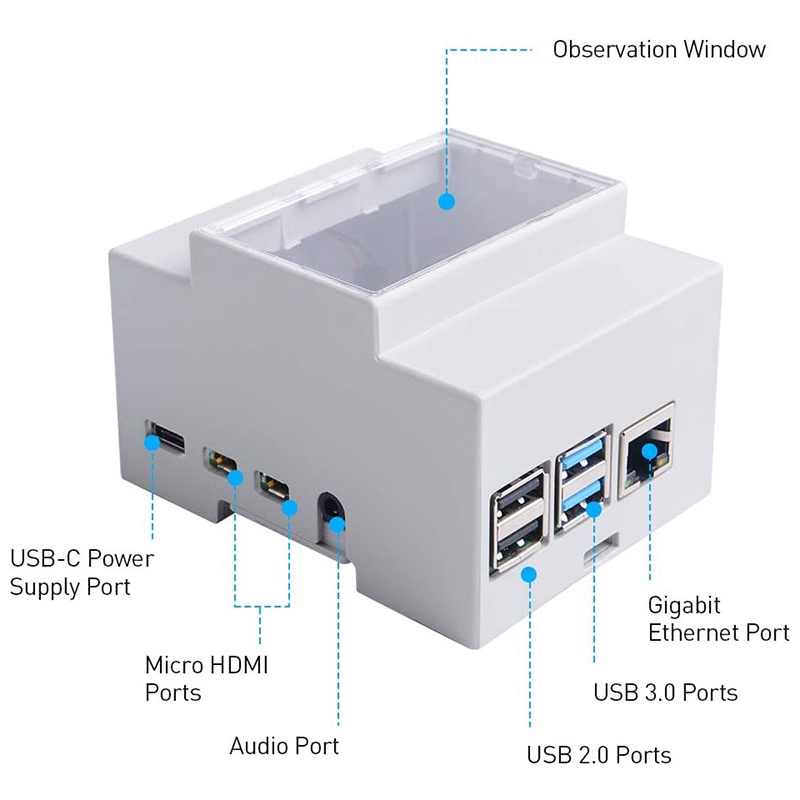 Vỏ Bảo Vệ Bảng Mạch Chủ Raspberry Pi 4b + 4th Generation Box Raspberry Pi4