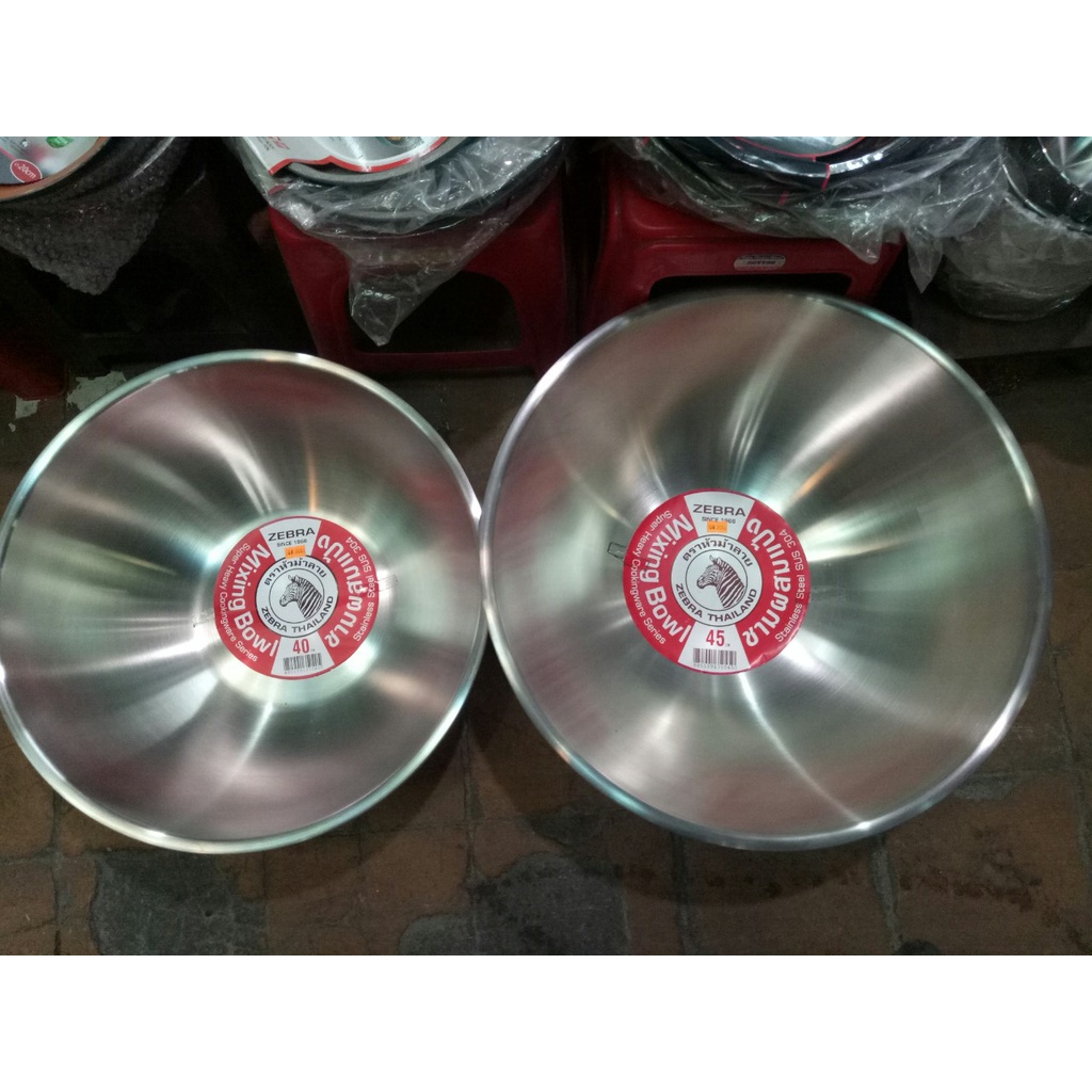 Thau Trộn Inox Zebra 21cm - 135021 hàng nhập khẩu Thái Lan cao cấp