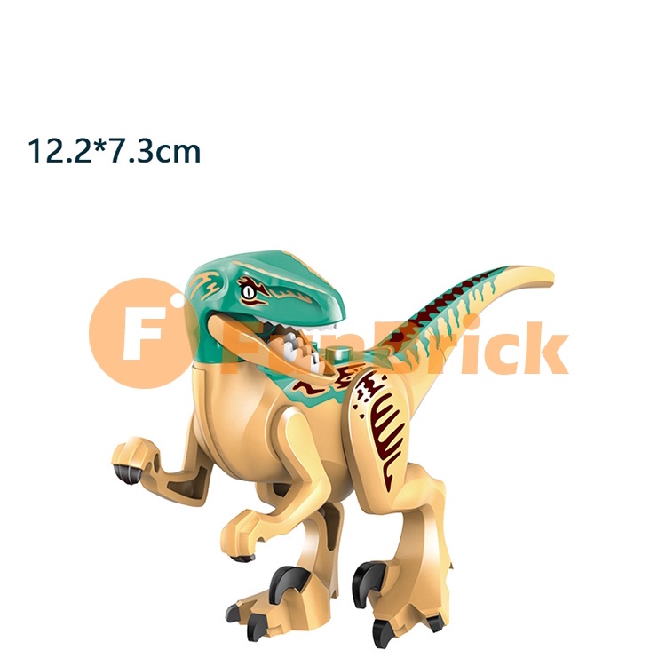 Mô hình đồ chơi lắp ghép khủng long Tyrannosaurus Rex Velociraptor Styx
