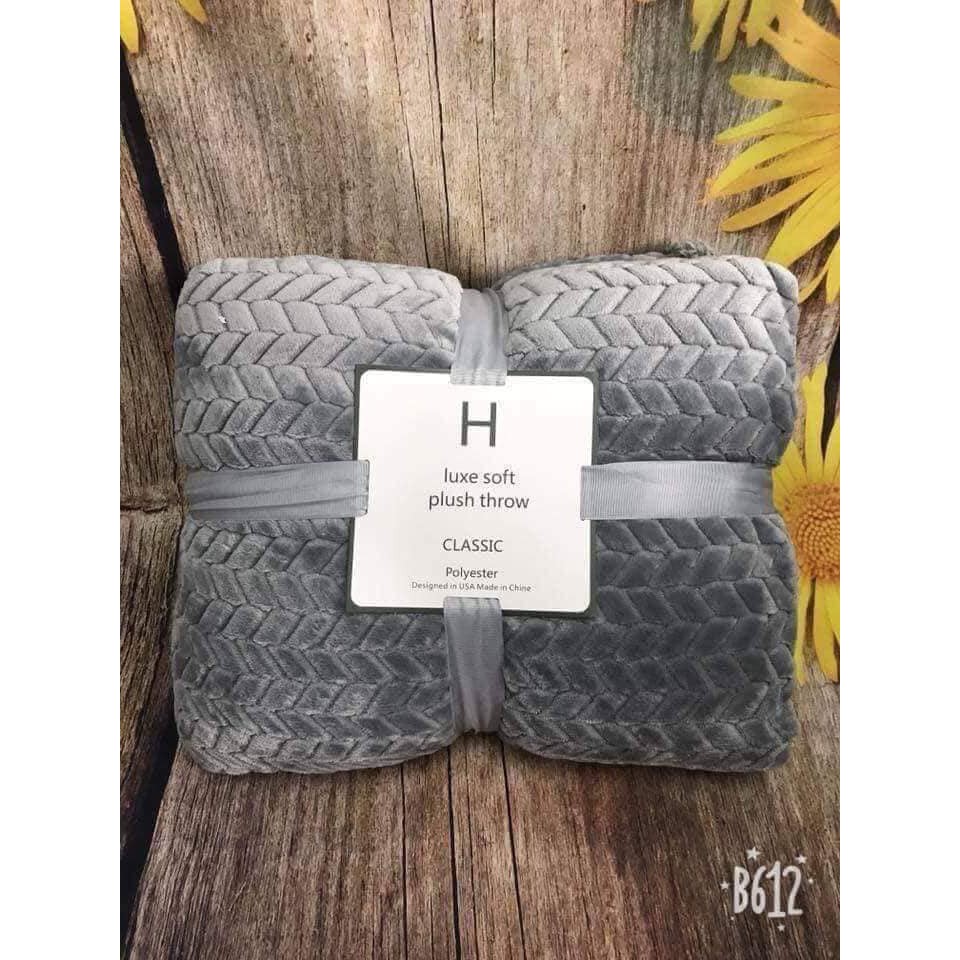 ⛔FREESHIIP⛔Chăn lông cừu  họa tiết xương cá