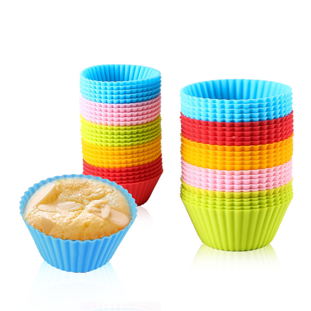 Khuôn silicon làm bánh cupcake an toàn tiện dụng