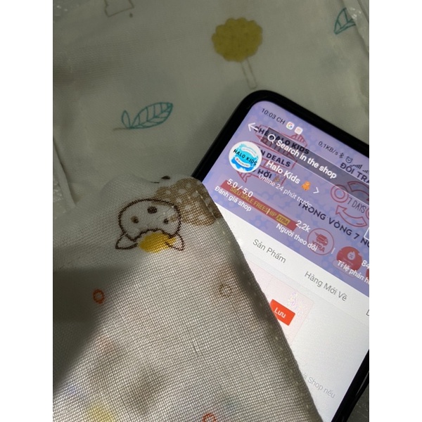 Khẩu trang sợi tre MUSLIN cho bé 2 tháng trở lên HaloKids | BigBuy360 - bigbuy360.vn