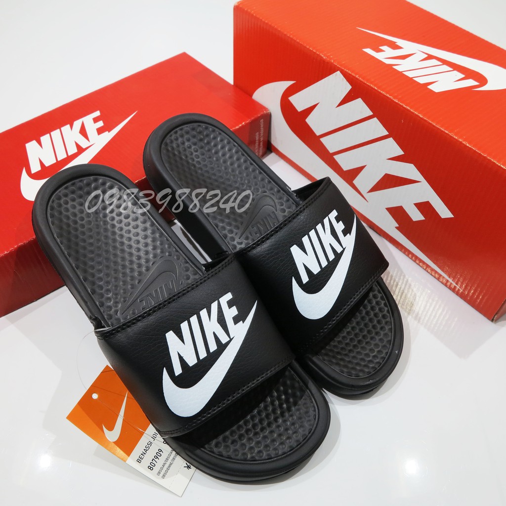 Dép Nike Nk quai ngang FREESHIP hot trend unisex nam nữ loại 1 cao cấp, lót dày, tem size in nhiệt, tặng kèm hộp hãng.