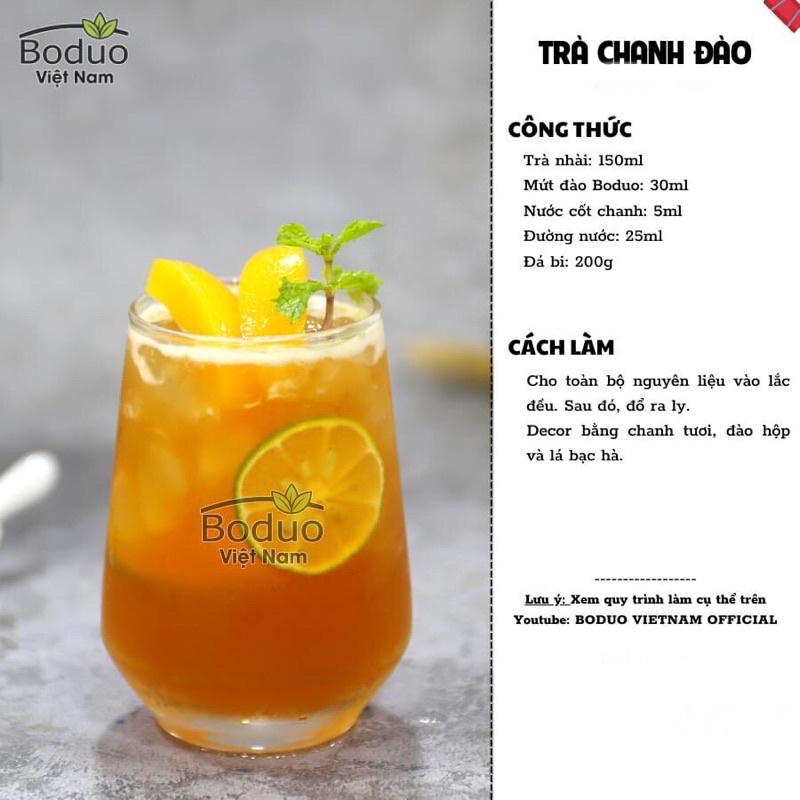 Mứt đào Boduo hộp 1,3kg