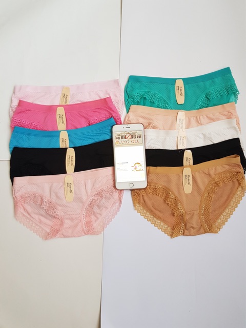 SET 10 chiếc quần lót thông hơi viền ren thái 9933
