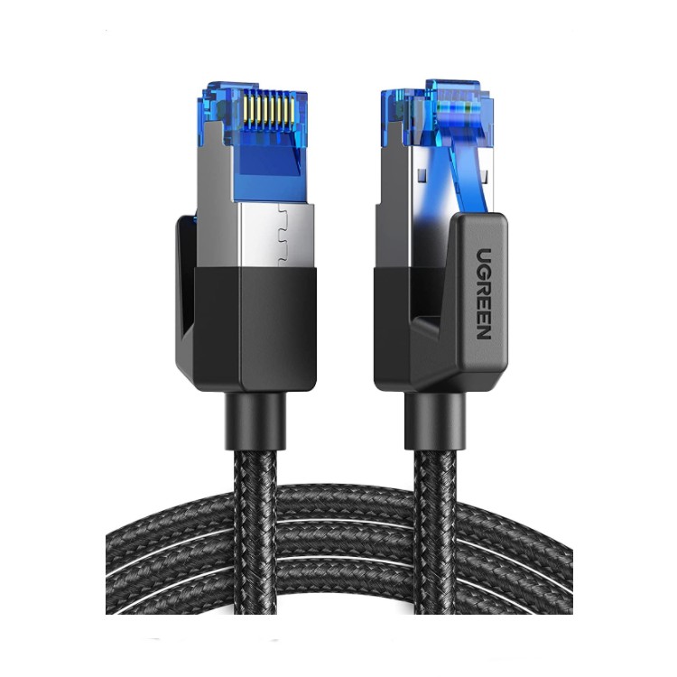 Cáp mạng Cat8 đúc sẵn bọc dù dài 1-5M chính hãng UGREEN NW153 - Hàng phân phối chính hãng - Bảo hành 18 tháng