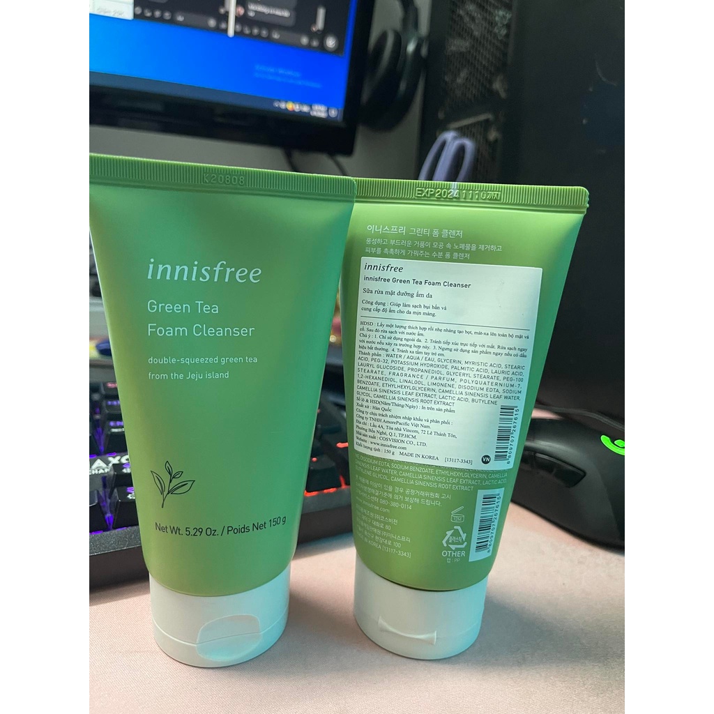 Sữa rửa mặt trà xanh innisF