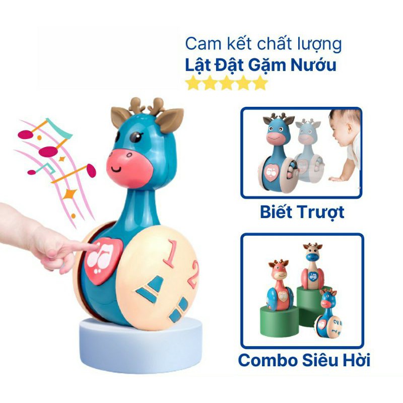 Đồ Chơi Lật Đật Biết Trượt Cho Bé, Lật Đật Gặm Nướu